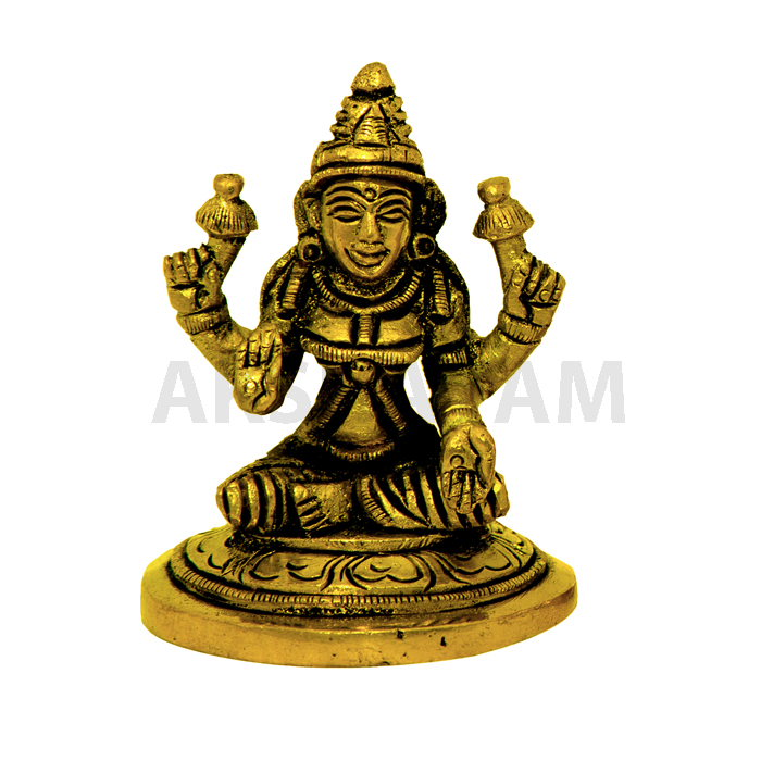 Lakshmi Statue Brass Small