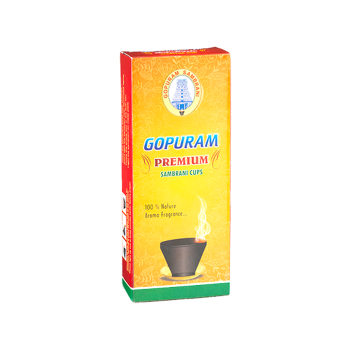 Gopuram Premium Sambrani Cups (10pcs)